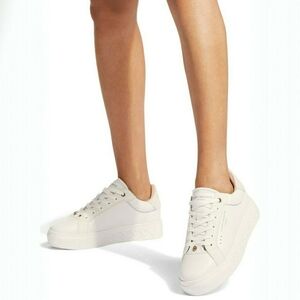 NIB! Kurt Geiger London Kensington Platform Sneakers - Open White Sz 9